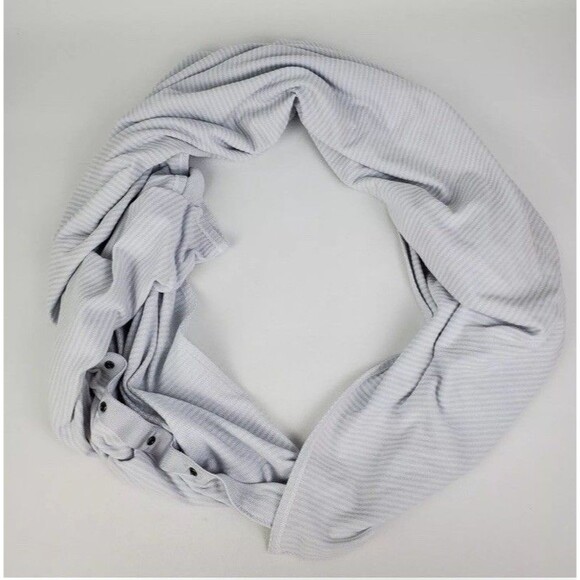 Lululemon Vinyasa Scarf Heathered Fossil Gray Multi Wrap Athletic Yoga Nursing - Picture 1 of 5